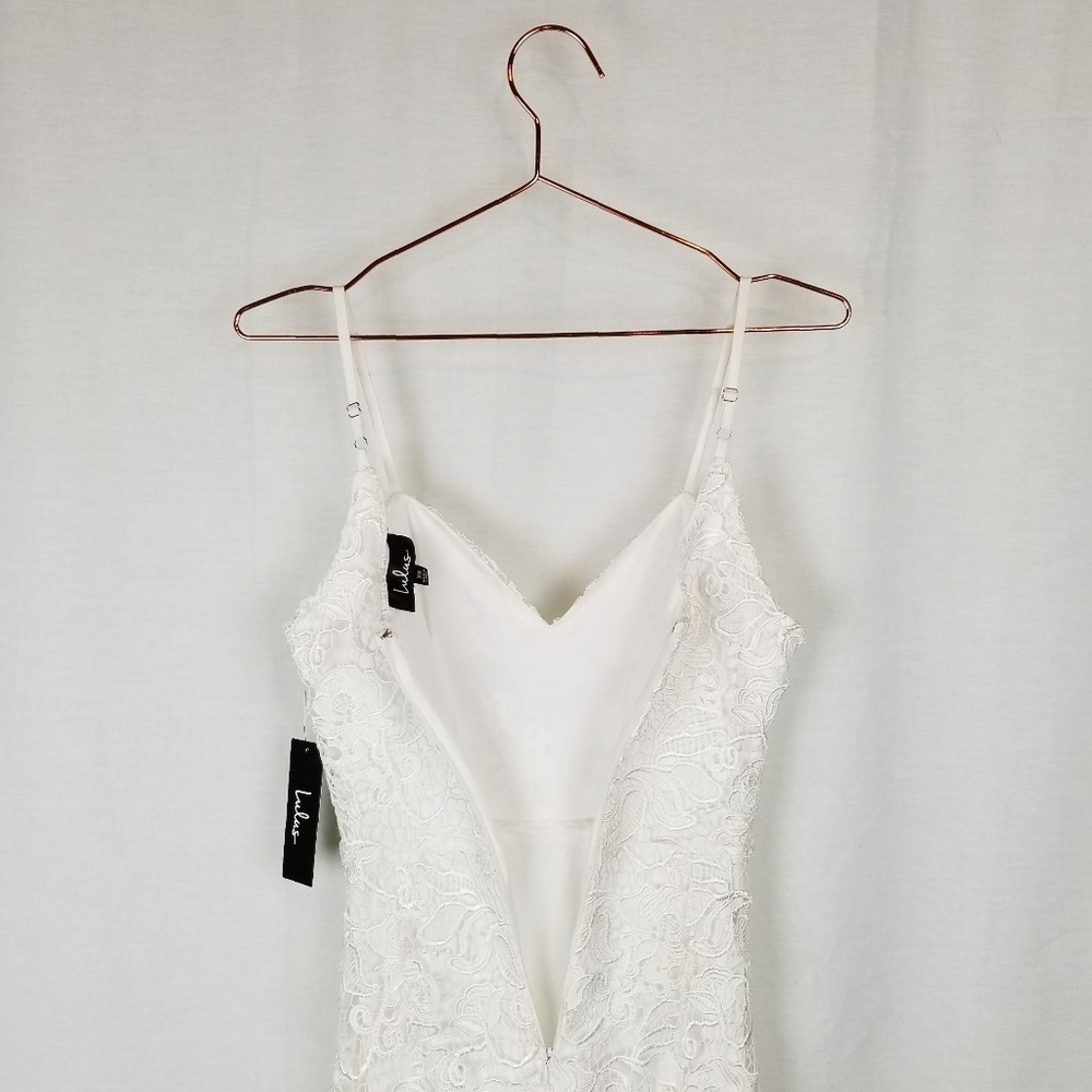 NWOT Lulus white lace bodycon dress size XS - Picture 7 of 7
